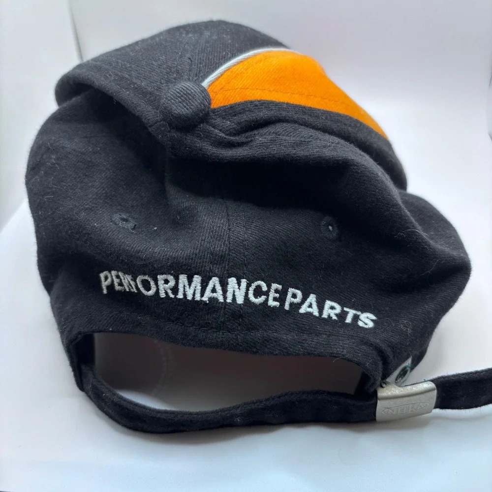 Harley Davidson Screamin Eagle Performance Parts Hat NHRA Black Orange Cap R1